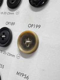 OP199 Elegante Bottone In Poliestere Opaco A 4 Fori Simile A Buffalo[Pulsante] DAIYA BUTTON(DAIYA BUTTON) Sottofoto