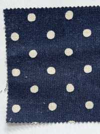 88185 Lino Cotone Lino Tela Pois Check Stripe[Tessile / Tessuto] VANCET Sottofoto
