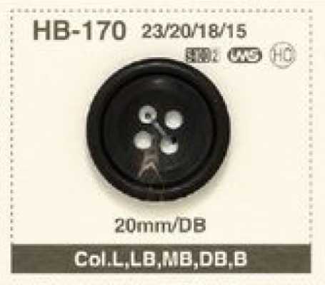 HB-170 Bottone naturale in corno di bufalo d'acqua per completi/giacche, a 4 fori
