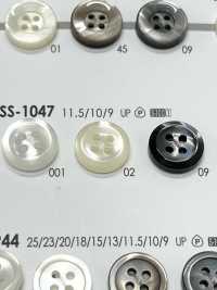 SS-1047 Bottone In Poliestere A 4 Fori Per Camicie E Camicette Semplici[Pulsante] IRIS Sottofoto
