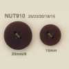 NUT-910 Bottone A 4 Fori Dado In Materiale Naturale