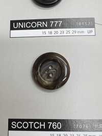 UNICORN777 [Stile Bufalo] Bottone A 4 Fori Con Bordo[Pulsante] NITTO Button Sottofoto