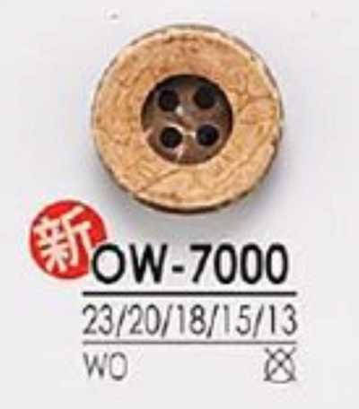 OW7000 Bottone in legno a 4 fori