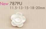 787PU Bottone a forma di fiore