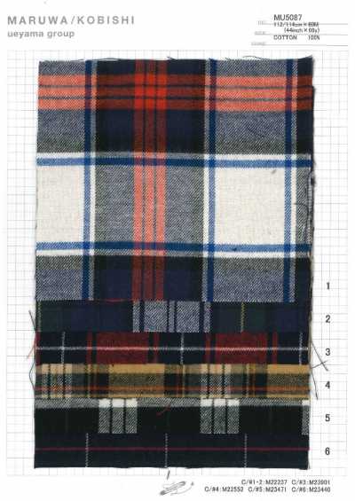 MU5087 Tartan spazzolato a quadri