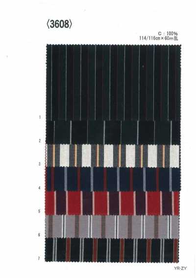 3608 Righe regimental tinto in filo