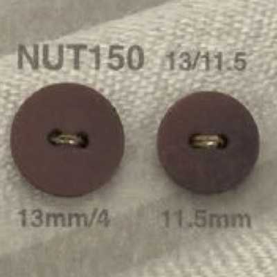 NUT150 Bottone a 2 fori in noce