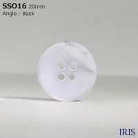 SSO16 Materiale Naturale Realizzato Con Bottone A Conchiglia 4 Fori Lucido[Pulsante] IRIS Sottofoto