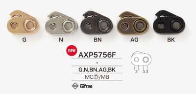 AXP5756F Fermacordino pressofuso/ottone