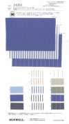14261 Chambray elasticizzato in cotone/nailon tinto in filo e righe