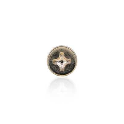 OBU4894 Bottone in metallo alto con gambo ad anello mezzo