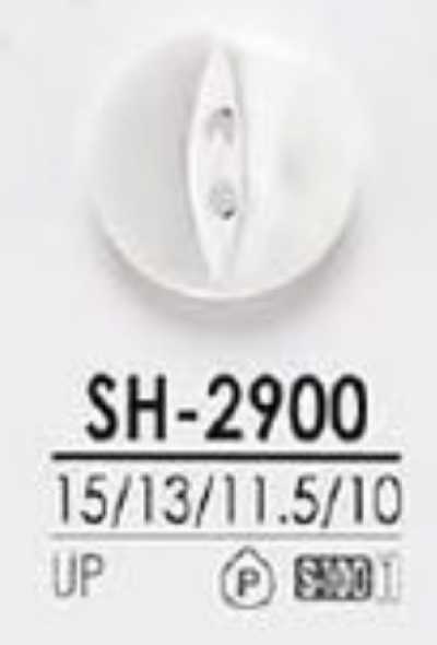 SH-2900 Bottone lucido a due fori in resina di poliestere