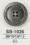 SB-1026 Frontale A 4 Fori Conchiglia In Madreperla, Bottoni Lucidi