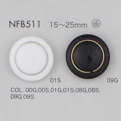NFB511 Bottone in resina poliestere/ottone