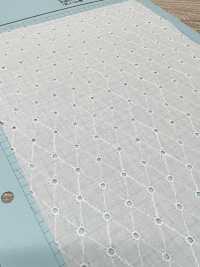 T26052-1 Pizzo Di Cotone AO Bianco Sporco[Tessile / Tessuto] Kyowa Lace Sottofoto
