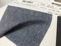 SB14697 Lino / Cotone / COOLMAX® Chambray[Tessile / Tessuto] SHIBAYA Sottofoto