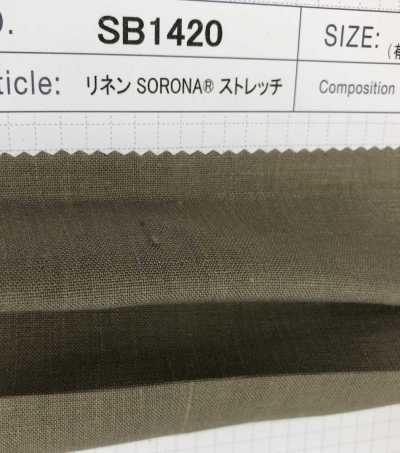 SB1420 Linen SORONA® Stretch[Tessile / Tessuto] SHIBAYA Sottofoto