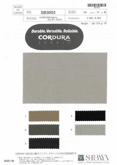 SB3003 Tessuto CORDURA® Weather Cloth