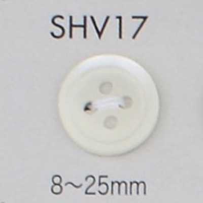 SHV17 Bottone in madreperla a 4 fori con bordo