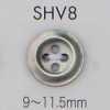 SHV8 Bottone A Conchiglia Bordato A 4 Fori