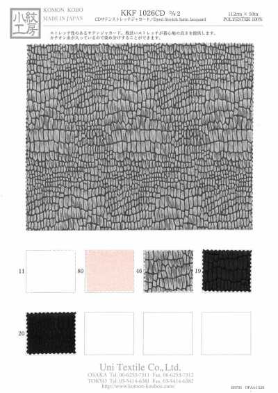 KKF1026CD-D/2 CD Jacquard raso elasticizzato