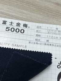 5000 Fujikinbai Kinume Cotton Canvas No. 11 Mercerizzato / Lavorazione Della Resina[Tessile / Tessuto] Prugna D
