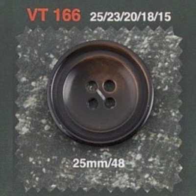 VT166 Bottone in resina poliestere con 4 fori frontali