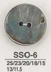 SSO6 Conchiglia In Materiale Naturale Realizzata Con Bottone Lucido A 2 Fori
