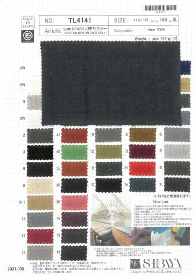 TL4141 SUNNY DRY 40 Lino con finitura lavata effetto asciugato al sole