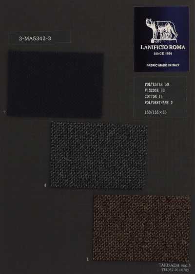3-MA5342-3 ROMA Jersey di cotone riciclato