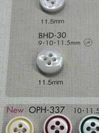 BHD30 BOTTONI DAIYA Bottone In Poliestere Tipo RIVER SHELL Resistente Agli Urti A Quattro Fori[Pulsante] DAIYA BUTTON(DAIYA BUTTON) Sottofoto