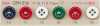 OPH336 DAIYA BUTTONS Bottone in poliestere a quattro fori resistente agli urti