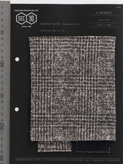 Maglia Fleece Glen Check Stampa