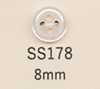 SS178 DAIYA BUTTONS Bottone in poliestere a quattro fori