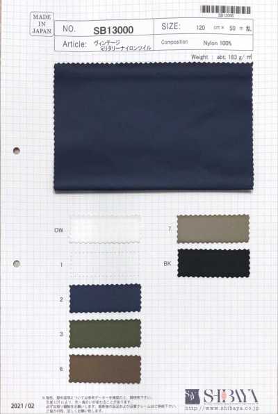 SB13000 Twill in nylon militare vintage