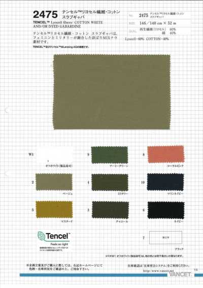2475 TENCEL/COTONE Gabardine fiammata