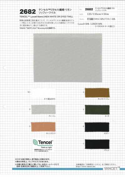 2682 Tencel/Lino twill morbido