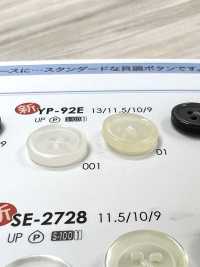 YP92E Semplice Bottone In Poliestere Lucido A 4 Fori Per Camicie E Camicette[Pulsante] IRIS Sottofoto
