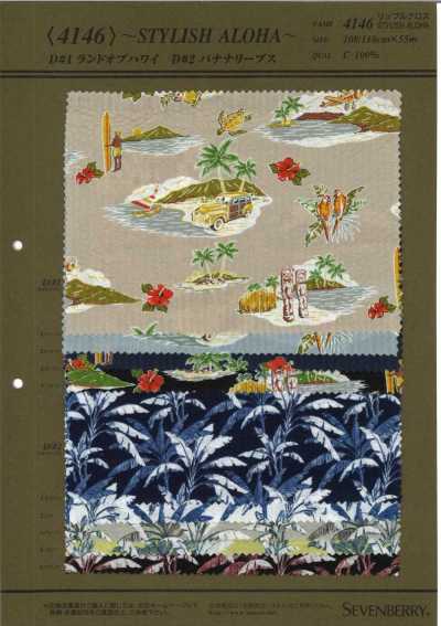 4146 SEVENBERRY® Tessuto increspato STYLISH ALOHA