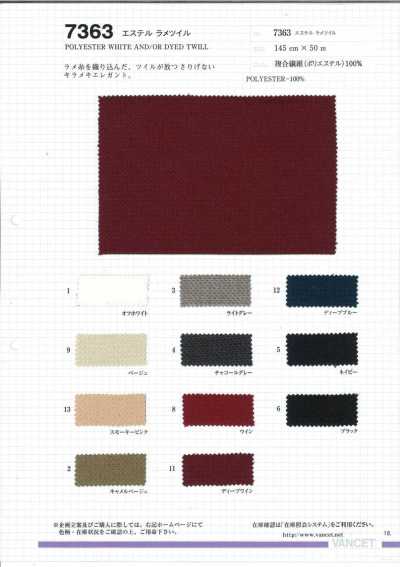 7363 Twill lamé in poliestere