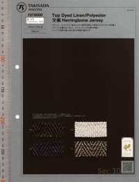 1079000 Top Dye In Jersey Di Lino A Spina Di Pesce Senza Ago[Tessile / Tessuto] Takisada Nagoya Sottofoto