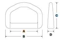 LD-E Anello A D YKK LD-E 15mm~50mm[Fibbie E Anello] Foto secondaria
