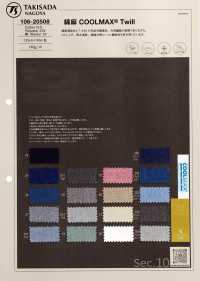 106-20508 Twill Elasticizzato Di Cotone E Lino[Tessile / Tessuto] Takisada Nagoya Sottofoto