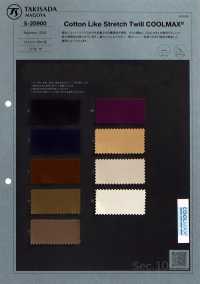 105-20900 Twill Elasticizzato Simil Cotone COOL MAX®[Tessile / Tessuto] Takisada Nagoya Sottofoto