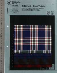 1084976 Twill Tinto In Filo Che Controlla La Variazione[Tessile / Tessuto] Takisada Nagoya Sottofoto