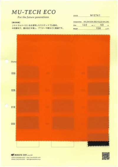 M-5741 MU-TECH ECO Tessuto diagonale