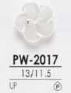 PW2017 Bottone lucido a 2 fori in resina di poliestere