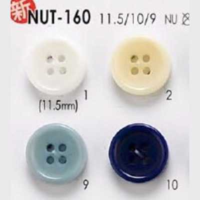 NUT160 Bottone in noce a 4 fori