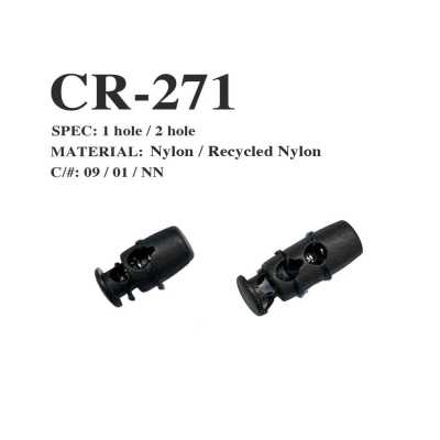 CR-271 Fermacordino in nylon riciclato per rete da pesca