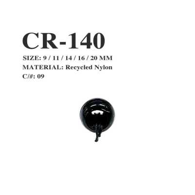 CR-140 Terminale rotondo per cordino in nylon riciclato da reti da pesca